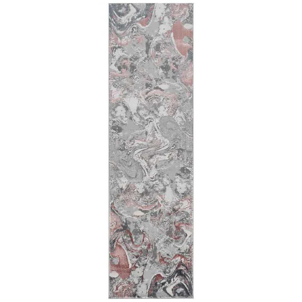 Solarius Abstract Area Rug - Pink image