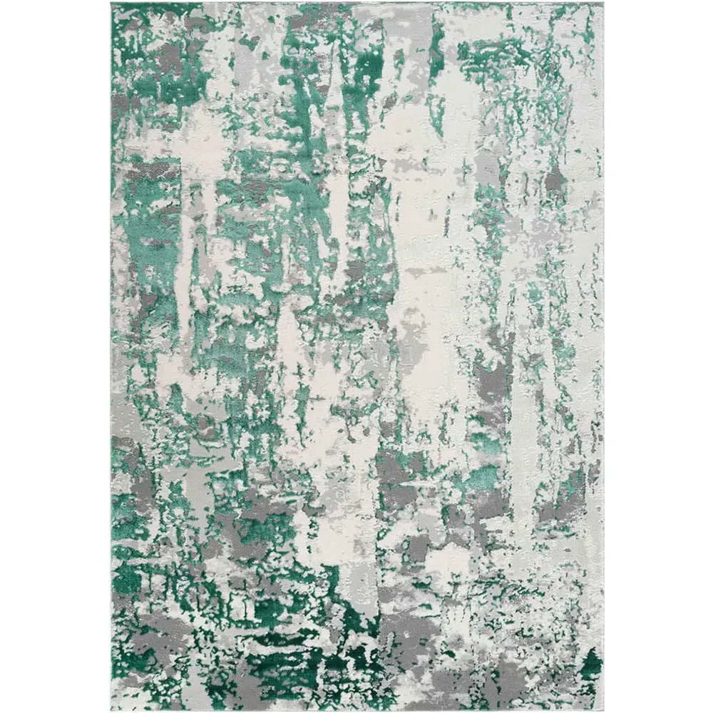 Styra Abstract Area Rug - Aqua image