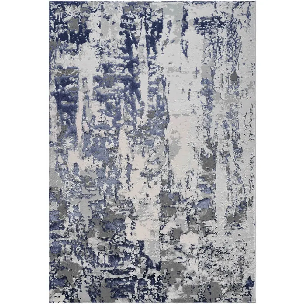 Styra Abstract Rug - Navy