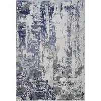 Styra Abstract Rug - Navy