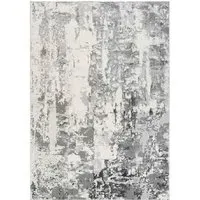 Styra Abstract Rug - Silver