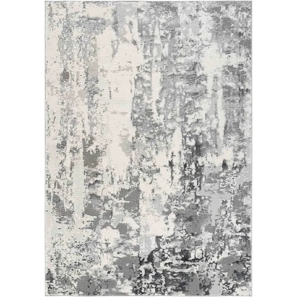 Styra Abstract Rug - Silver