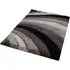 Waves Shimmer Shaggy Area Rug - Grey, Polyester