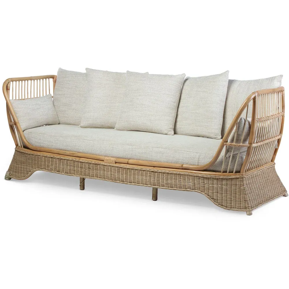 Desser Natural Rattan Day Bed Sofa - Cream