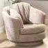 Alston Jubilee Swivel Tub Chair - Brown, Linen