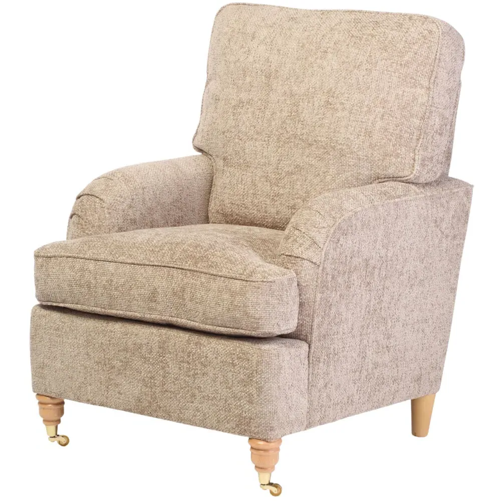 Alston Jubilee Upholstered Chair - Brown, Linen