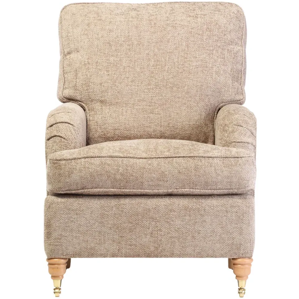 Alston Jubilee Upholstered Chair - Brown, Linen