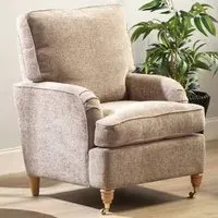 Alston Jubilee Upholstered Chair - Brown, Linen