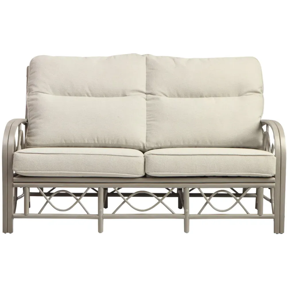 Bali 3-Seater Sofa - Grey, Natural Rattan