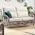 Bali 3-Seater Sofa - Grey, Natural Rattan