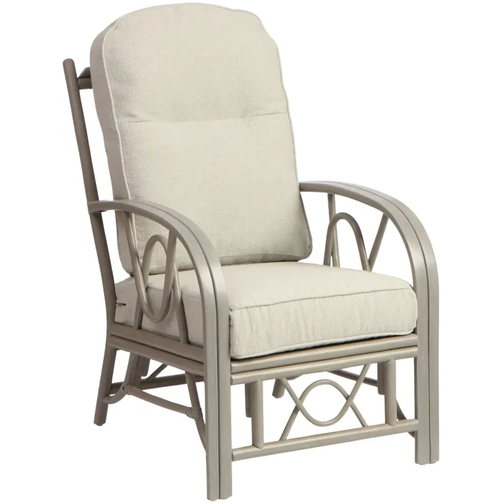 Bali 5 Seater Sofa Set - Grey, Natural Rattan