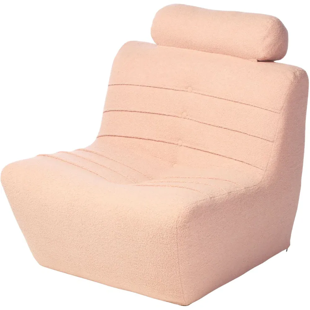 Boucle Cosy Chair - Pink