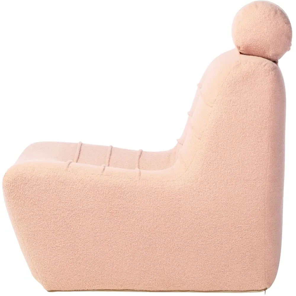 Boucle Cosy Chair - Pink