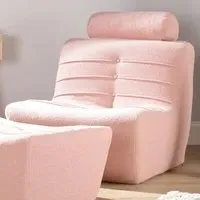Boucle Cosy Chair - Pink