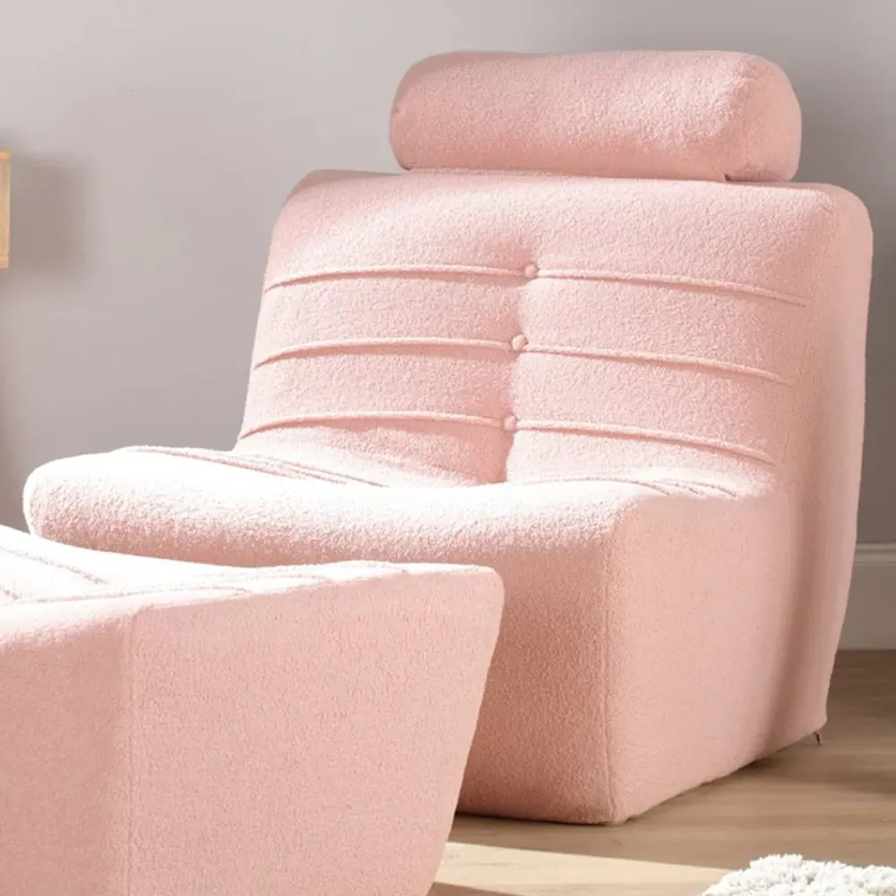 Boucle Cosy Chair - Pink image