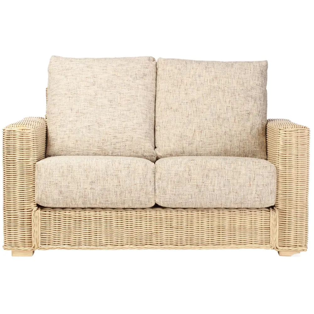 Burford 2-Seater Sofa - Cream, Rattan