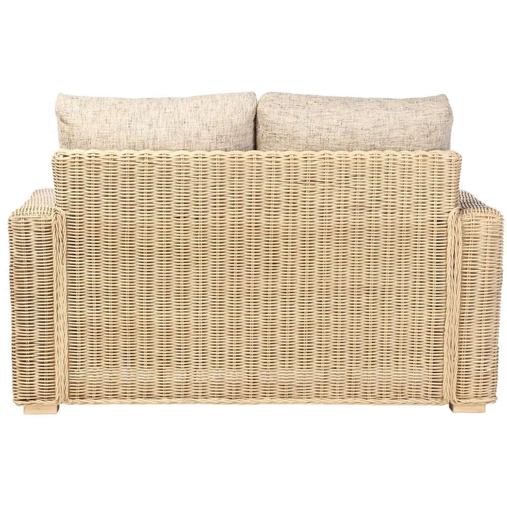 Burford 2-Seater Sofa - Cream, Rattan