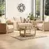 Burford 4-Seater Sofa Set - Cream, Rattan