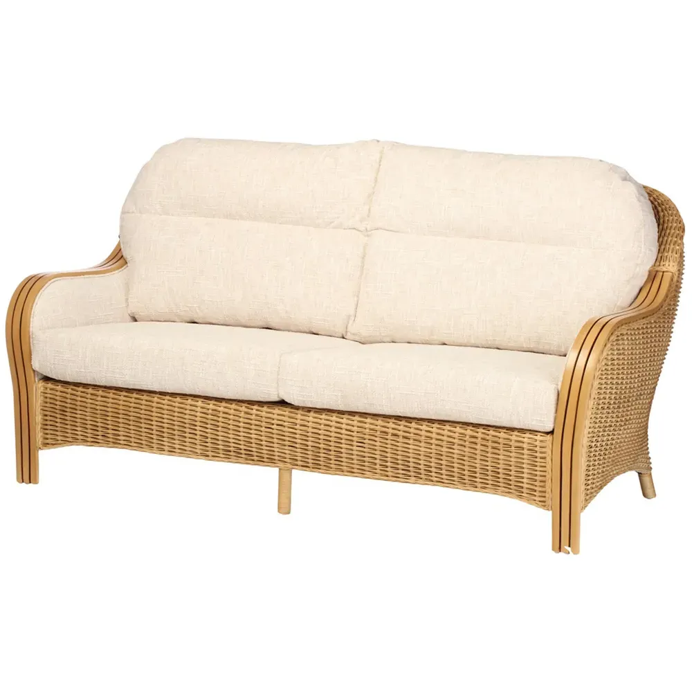 Centurion 3-Seater Sofa - Brown, Rattan