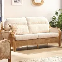 Centurion 3-Seater Sofa - Brown, Rattan