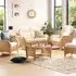 Centurion 4-Seater Sofa Set - Cream, Rattan
