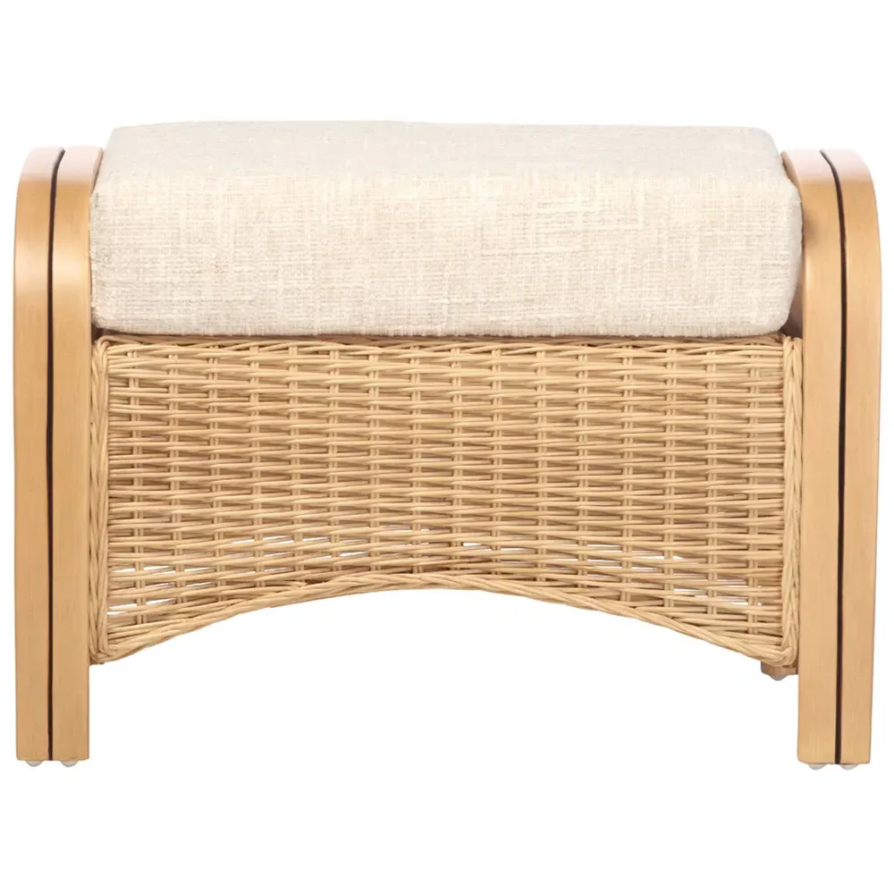 Centurion Footstool - Brown, Rattan