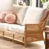 Chester 3-Seater Sofa - Cream, Natural Rattan