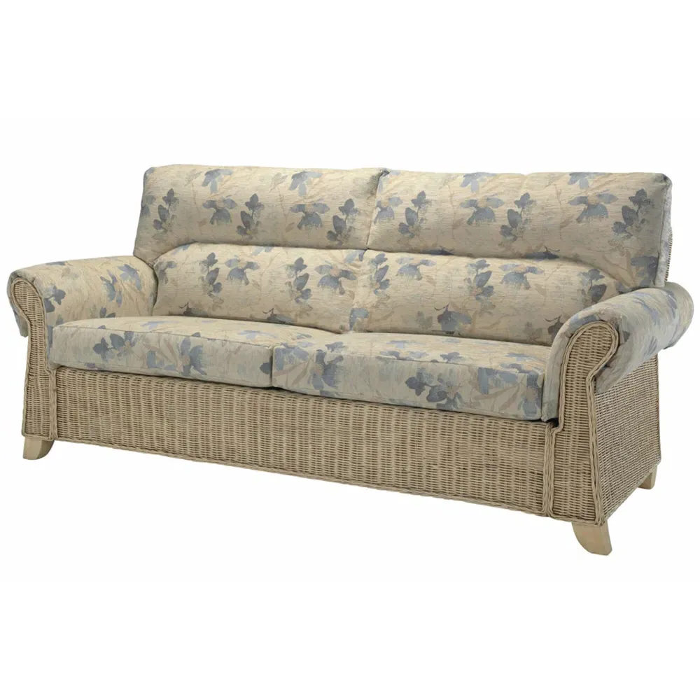 Clifton 3-Seater Sofa - Cream, Rattan