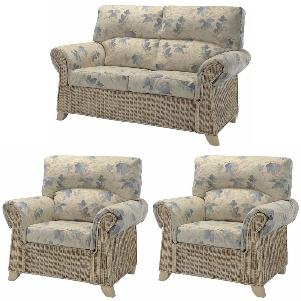 Clifton 4-Seater Sofa Set - Cream, Rattan