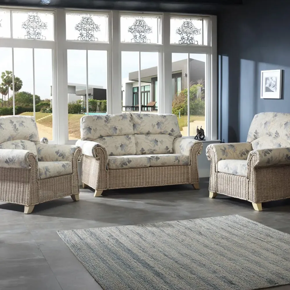 Clifton 4-Seater Sofa Set - Cream, Rattan image