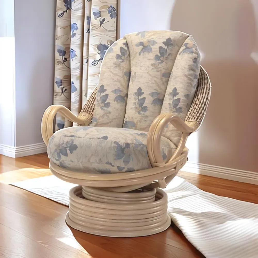 Clifton Oasis Swivel Rocking Chair - Cream, Rattan