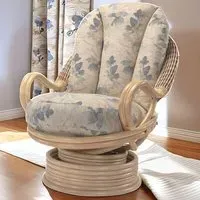 Clifton Oasis Swivel Rocking Chair - Cream, Rattan