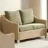 Dijon 2-Seater Jubilee Sage Sofa - Cream