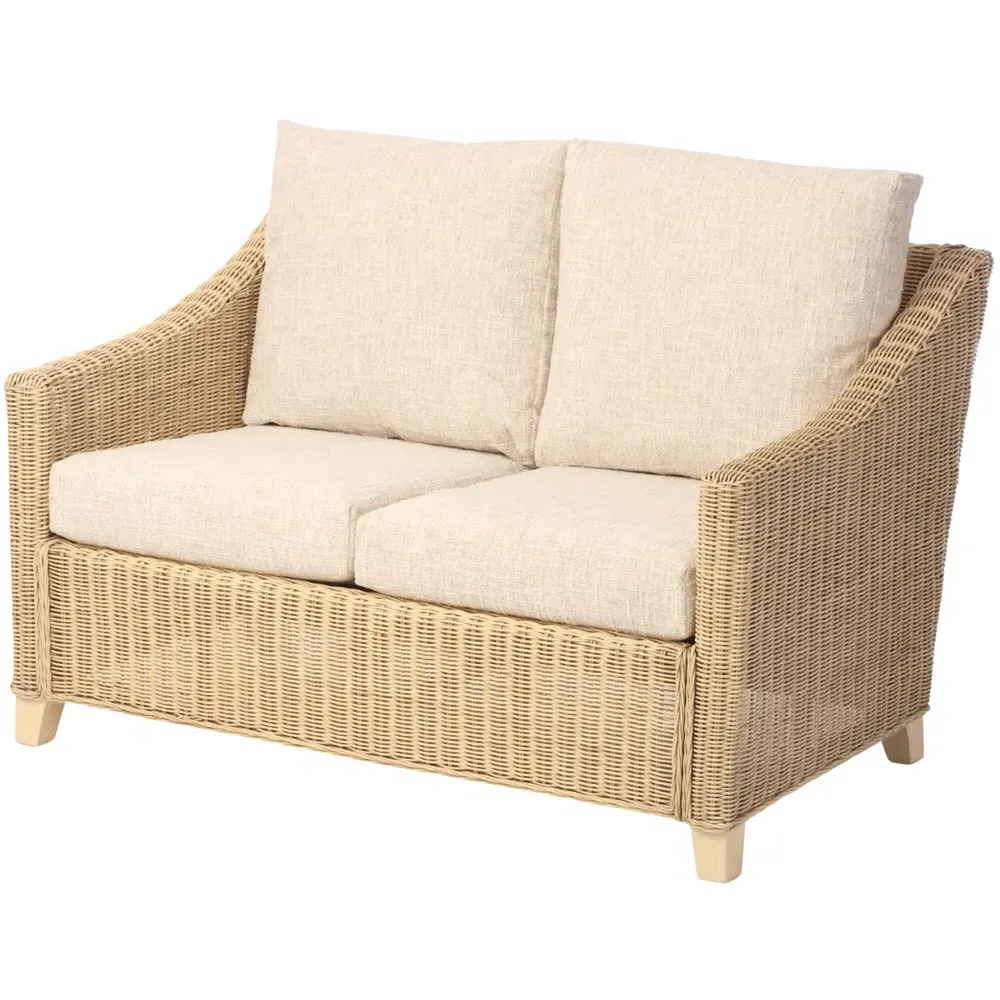 Dijon 2-Seater Sofa - Cream, Cotton