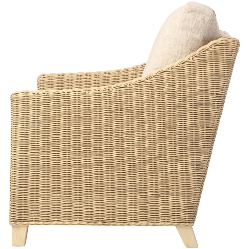 Dijon 2-Seater Sofa - Cream, Cotton