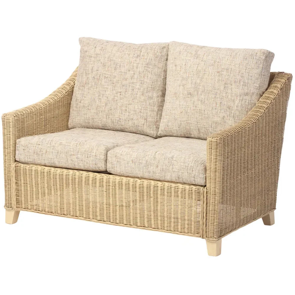 Dijon 2-Seater Sofa Suite - Cream, Rattan