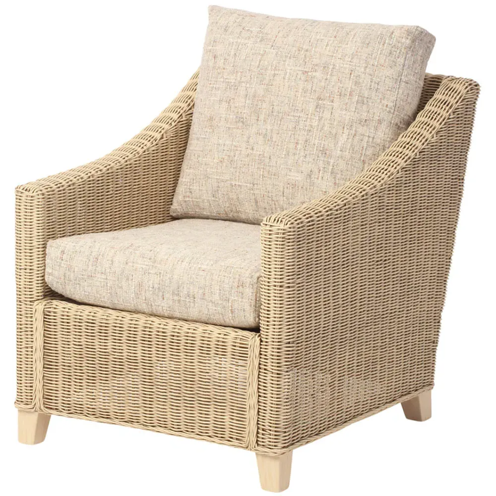 Dijon 2-Seater Sofa Suite - Cream, Rattan