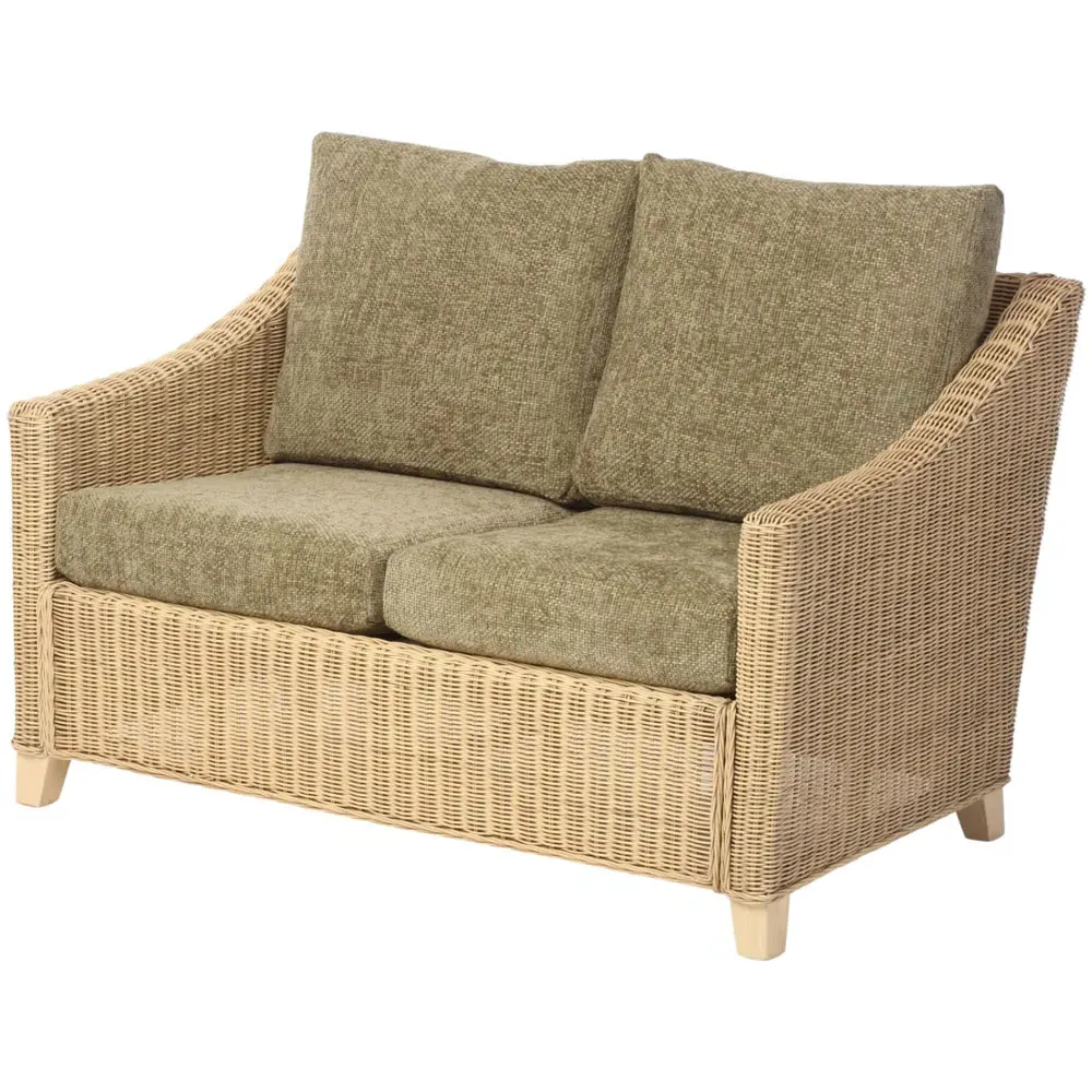Dijon 2-Seater Sofa Suite - Sage, Rattan
