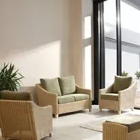 Dijon 2-Seater Sofa Suite - Sage, Rattan