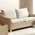 Dijon 3-Seater Farrow Sofa - Cream