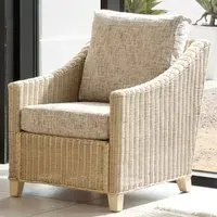 Dijon Farrow Armchair - Cream, Rattan