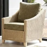 Dijon Jubilee Sage Armchair - Cream, Rattan