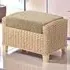 Dijon Jubilee Sage Footstool - Cream, Rattan