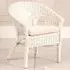 Kid Size Loom Chair with Cushion - White, Wicker