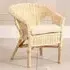 Kid Size Wicker Loom Chair with Cushion - Cream, Rattan
