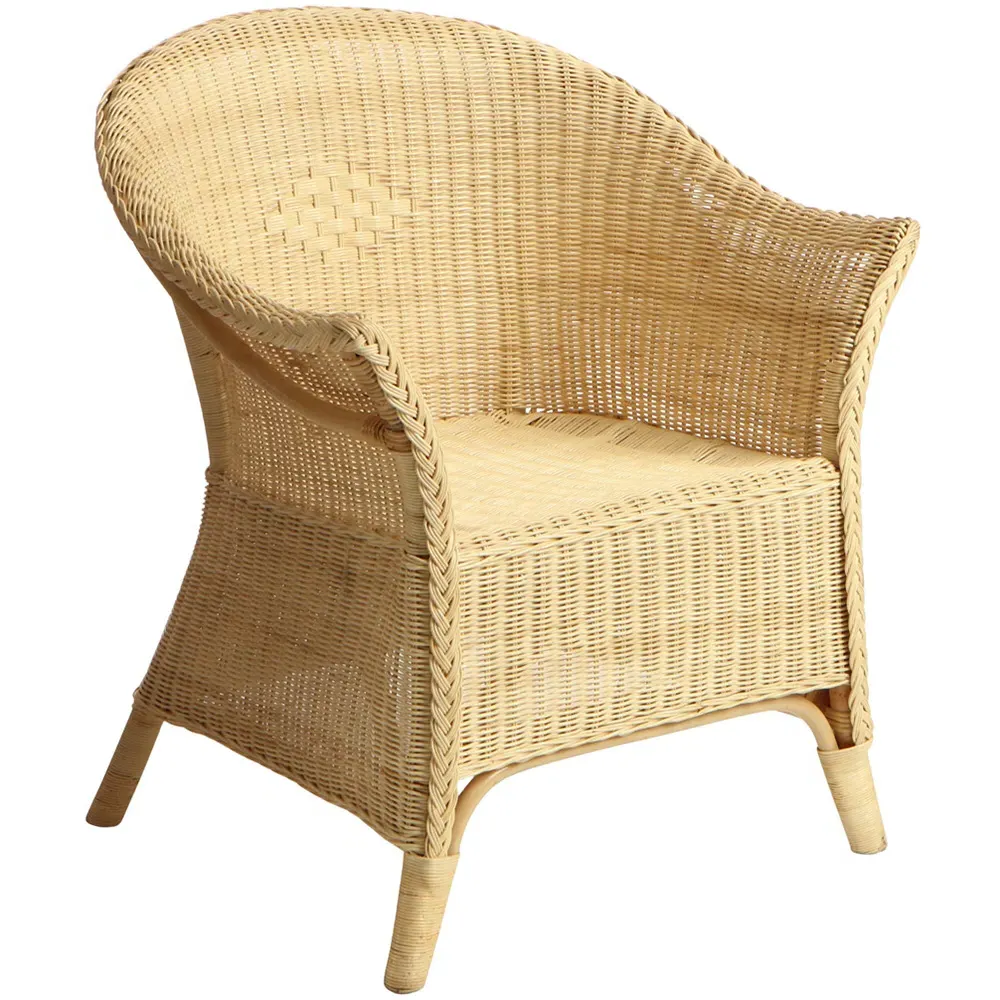 King Size Wicker Loom Chair - Cream, Rattan