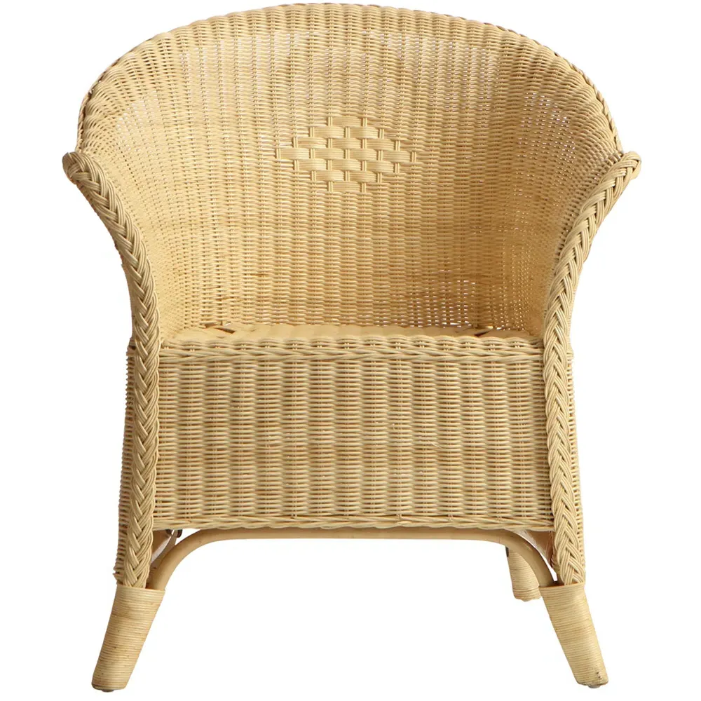 King Size Wicker Loom Chair - Cream, Rattan
