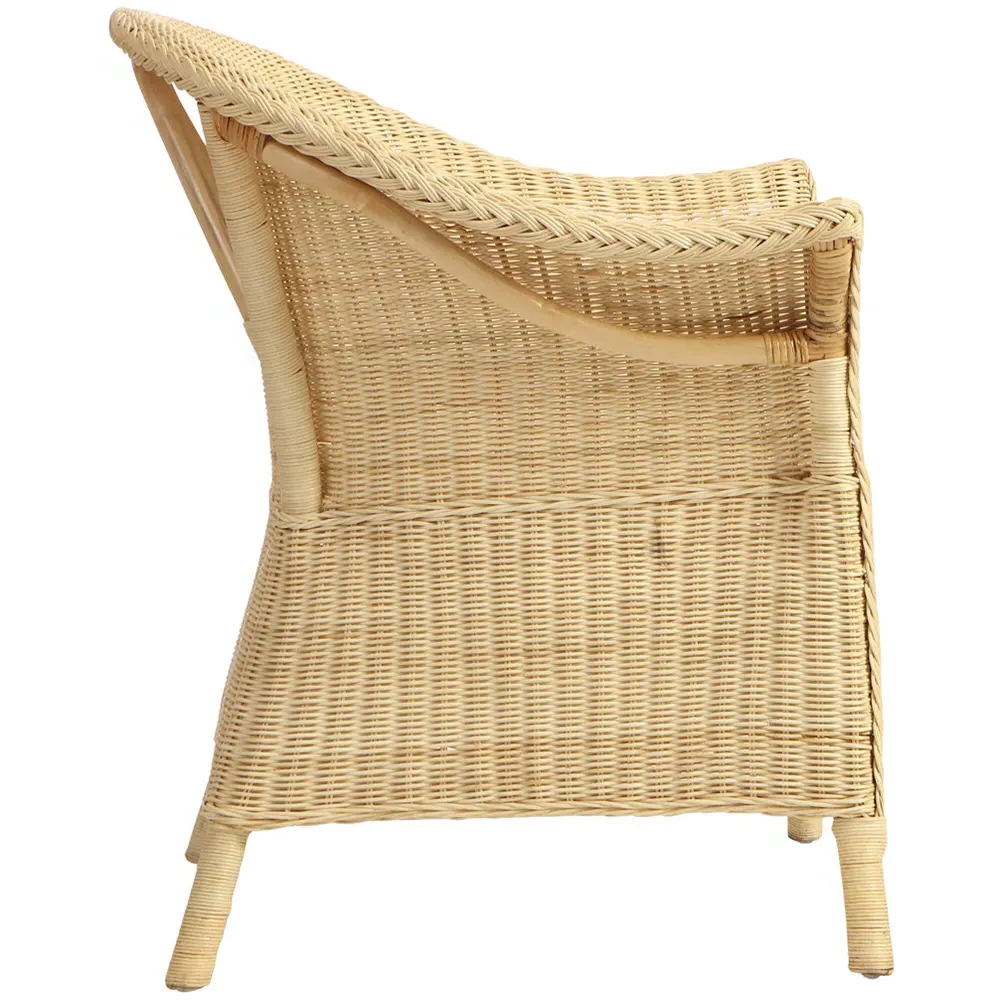 King Size Wicker Loom Chair - Cream, Rattan