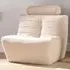 Latte Boucle Cosy Chair - Cream, Boucle Fabric