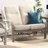 Madrid 2-Seater Sofa - Grey, Natural Rattan